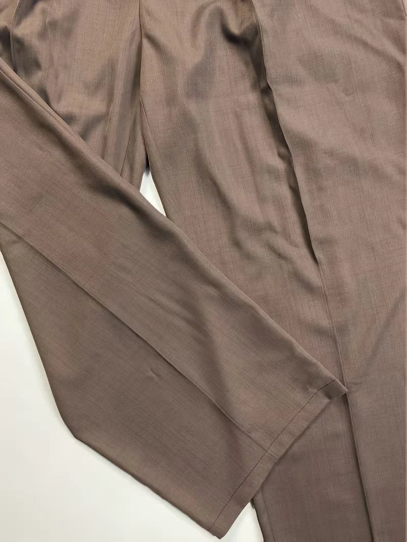 Men's Wide Leg Pants Casual Loose Fit Streetwear Trousers Fashion Hip Hop High Street Man Jogger Pant Solid Color Suit Pants