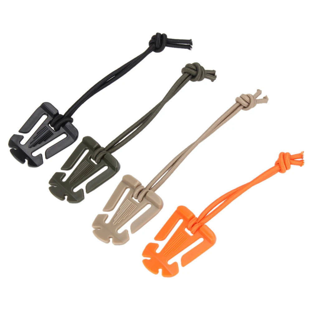 2Pcs Backpack Buckle Clamp Carabiner Survival Gear Tools Carabiner Clips Outdoor Nylon Camping Bag Hanger Hook Wild Hike