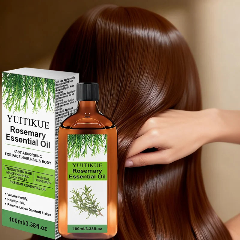 100ml Rosemary Essential Oil Natural Plant Extract Stimulate Hair Growth Nourish Scalp Smooth Hair Remove Loose Dandruff Flakes