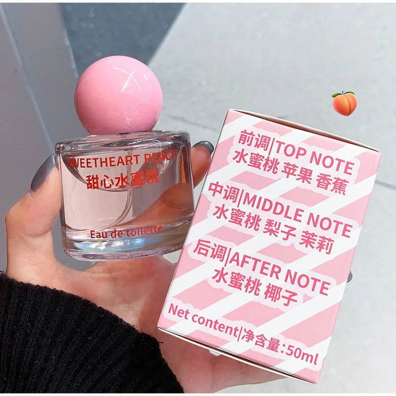 Citrus Peach Fruity Perfume Spray,Clean Fresh Women Scent,Orange Blossom/Lily/Iris/Vetiver/Lemon/Musk Light Fragrance Mist