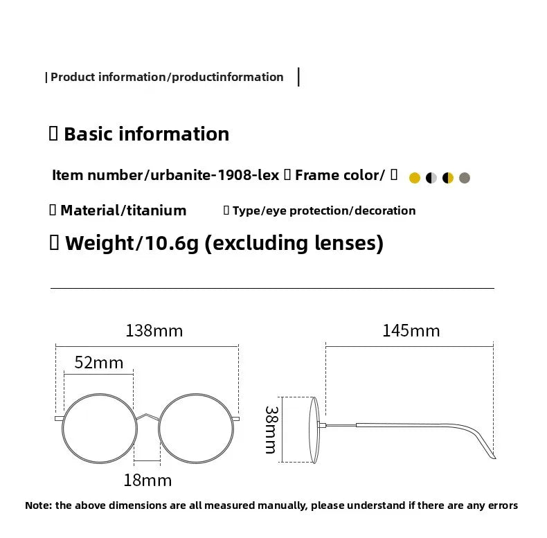 CLLOIO Pure Titanium Wire Retro Half Frame Glasses Men Women Fashion Reading Glasses Optical Prescription Progressive Eyeglasses