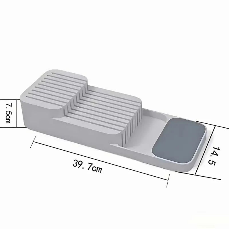 Practical Drawer Knife Storage Box - Kitchen Accessory - Kitchenware Storage Rack - Household Knife Organizer - Convenient