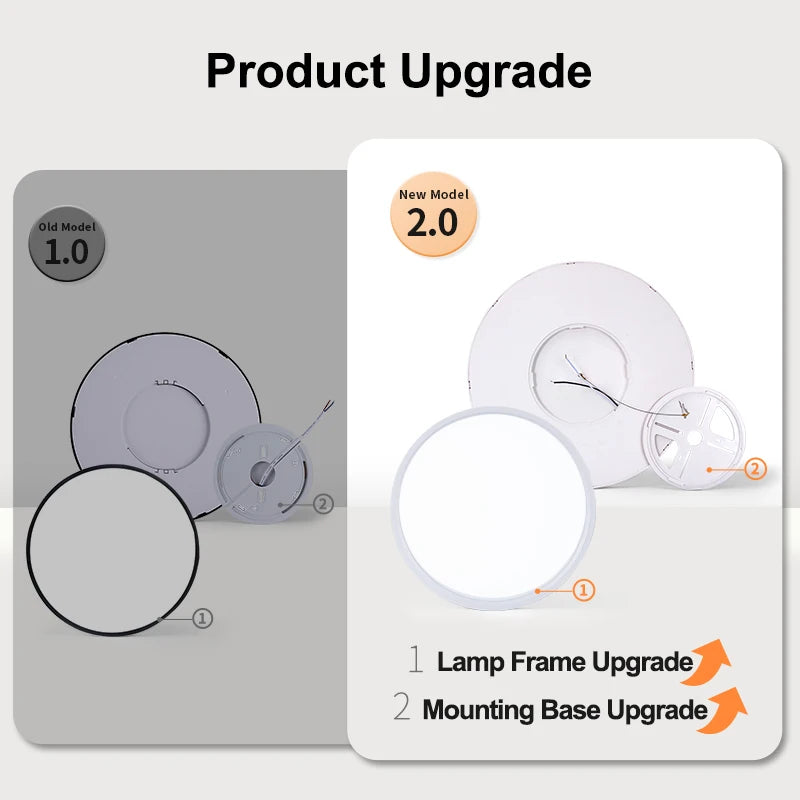 Led Ceiling Lights Large 20Inch Ultra-thin Remote Control APP Dimmable Smart Modern Lamp For Living Room Bedroom Home Decoration