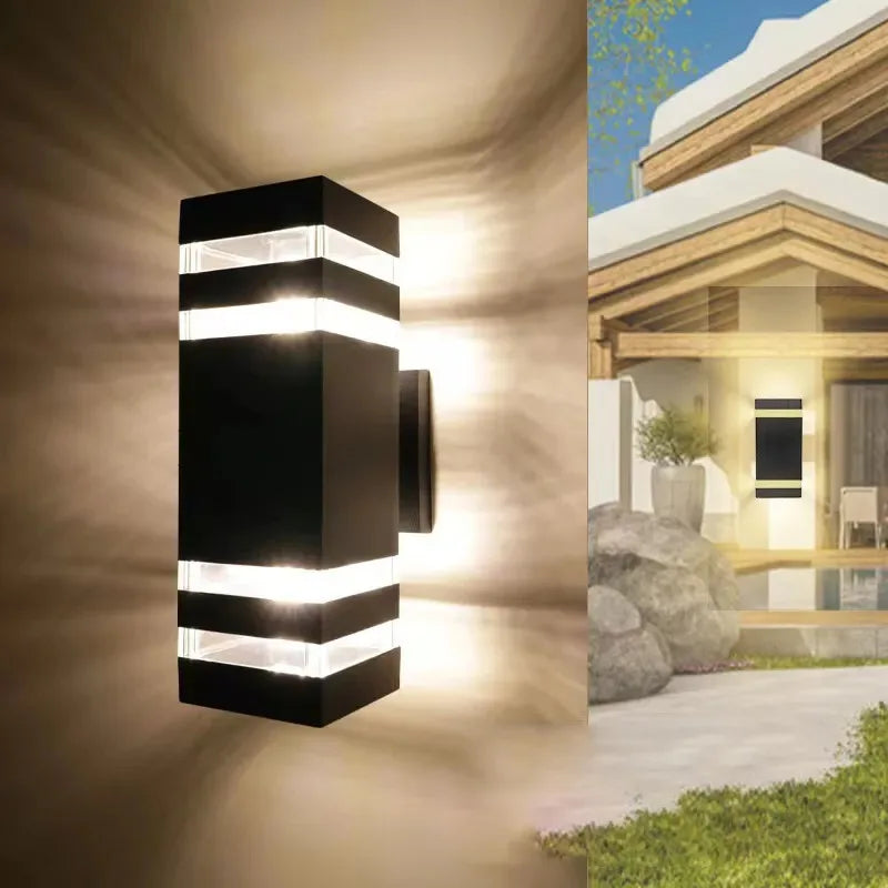 2025 NEW Wall Light Outdoor Waterproof LED E27 Bulb External Facade Decor Stairs Lights Entrance Fixture Home Decorative Wall