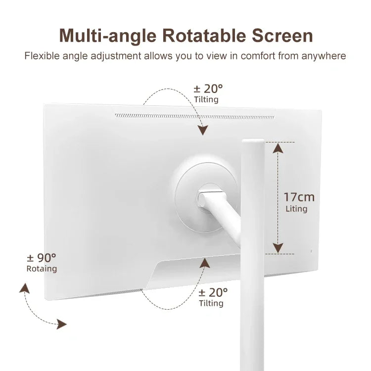 32 Inch Portable Smart TV Rotation Touch Screen Portable Android Camera  Display Tablet PC Stand Wheels Television Rechargeable