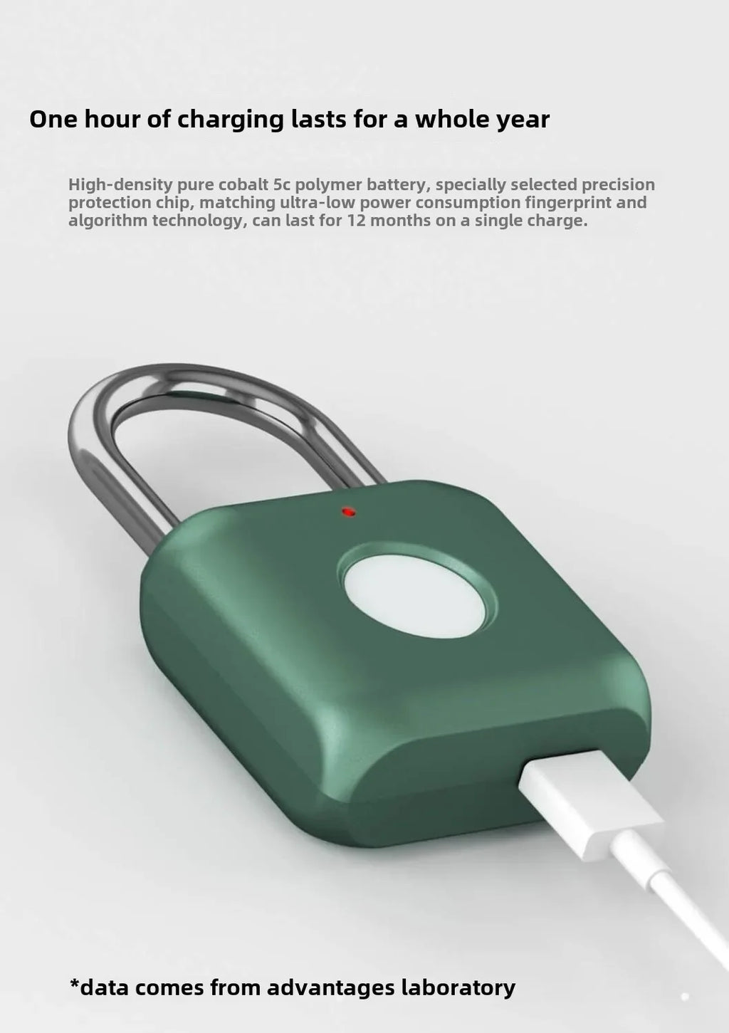 Intelligent Fingerprint Unlock Luggage Cabinet Lock Electronic Lock Head Dormitory Padlock High Security Travel Lock125