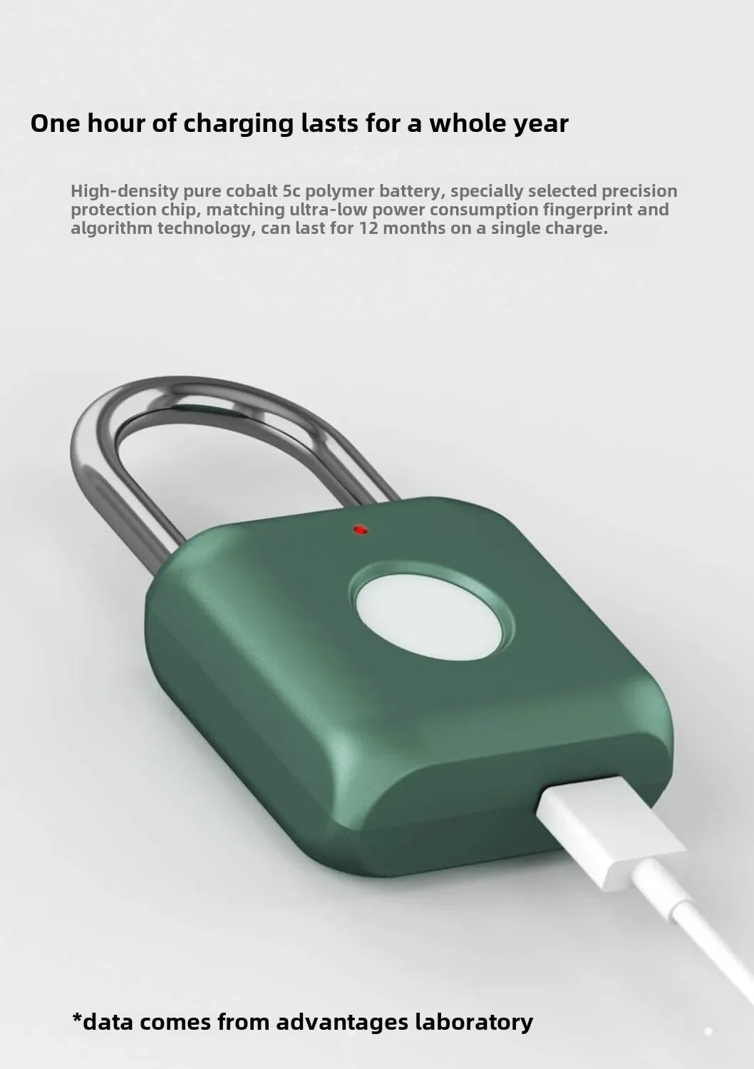 Intelligent Fingerprint Unlock Luggage Cabinet Lock Electronic Lock Head Dormitory Padlock High Security Travel Lock125