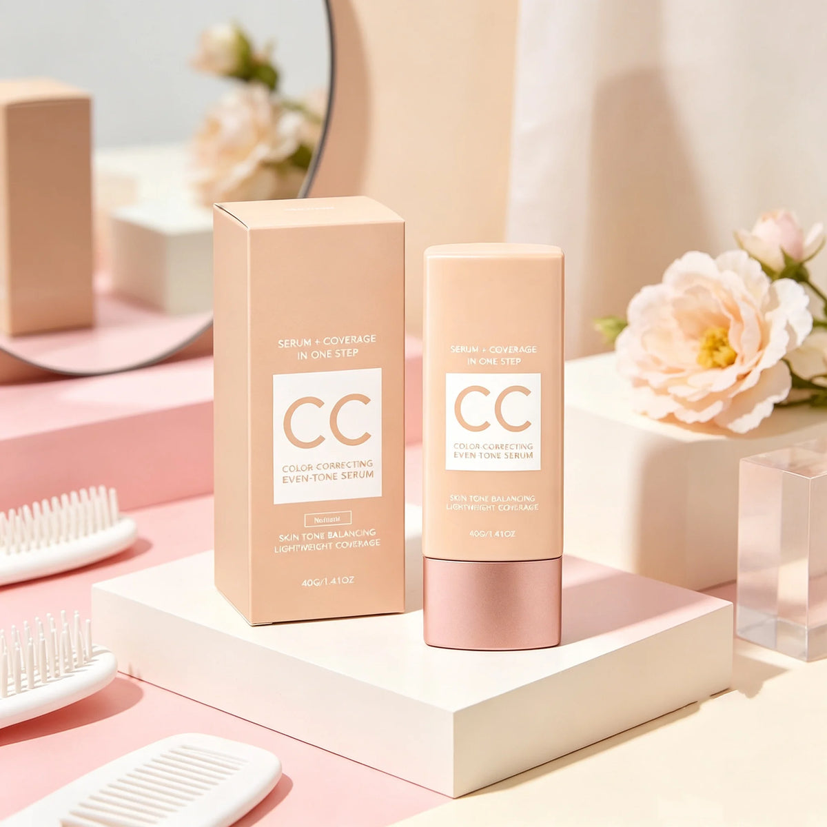 CC Cream Foundation Full Coverage Color Changing Invisible Pores Adapt Dark Skin Tone Makeup Cosmetics Korean Foundation Sticks