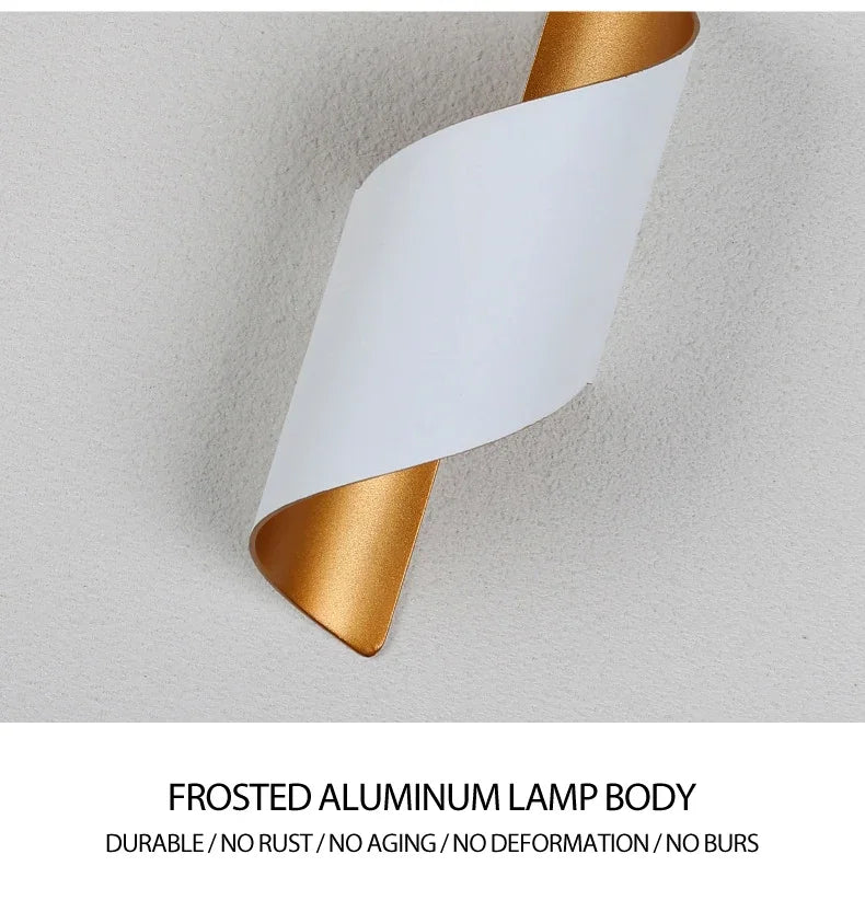 LED Wall Lamp 10W Indoor Wall Lights Waterproof Outdoor Modern Nordic Sconce Lamp Interior Wall Light Home Decor