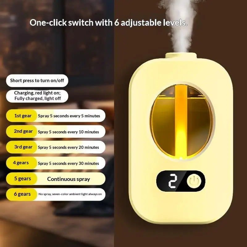 Automatic Aromatherapy Diffuser Adjustable Mist Level Essential Oil Humidifier 250ml Air Freshener for Home Spa