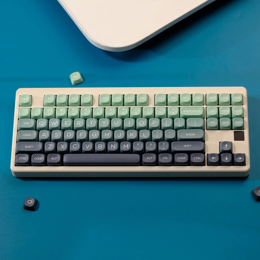 KYOMOT 125 Keys Botanical Garden Keycaps MOA Profile PBT Dye Sub Gradient Keycaps For MX Switches DIY Mechanical Keyboard Gifts