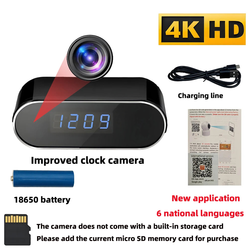 New 4KHD Mini WiFi Camera for Improved Clarity, Infrared Night Vision, Remote Viewing, Motion Detection, Wireless Mini Camera