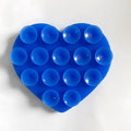 Double Sided Heart Shaped Silicone Suction Cup Phone Sticker Self Adhesive Anti Slip Suction Phone Support Bracket Suction Cup