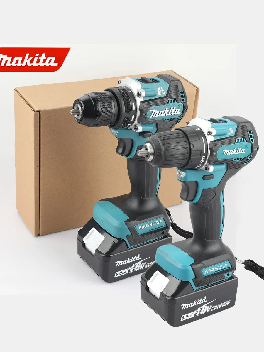 Makita DDF487 18V Brushless Screwdriver Electric Drill Impact Drill of Decoration Team Power Tools for Makita 18V Battery,10mm