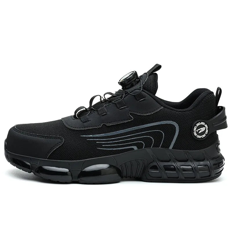 Customizable Men Steel Toe Sneakers Rotated Button Stab-Proof Anti-smash Men's Work Safety Boots Work Shoes Tailor-made Suits
