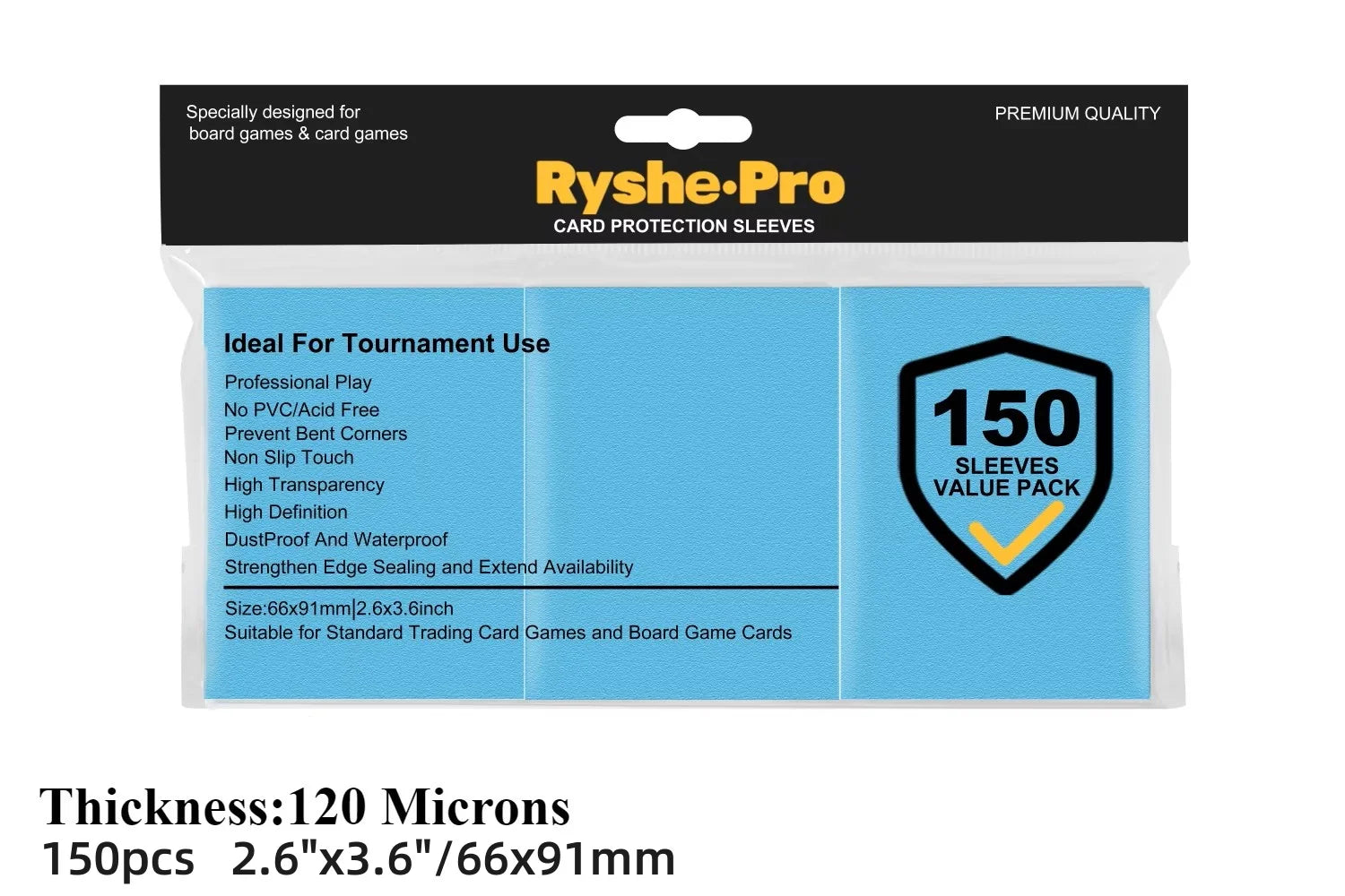 100pcs Trading Card Sleeves Soft Clear Perfect for Double-sleeving and Compatible with Pokemon Mtg Cards Sport Cards