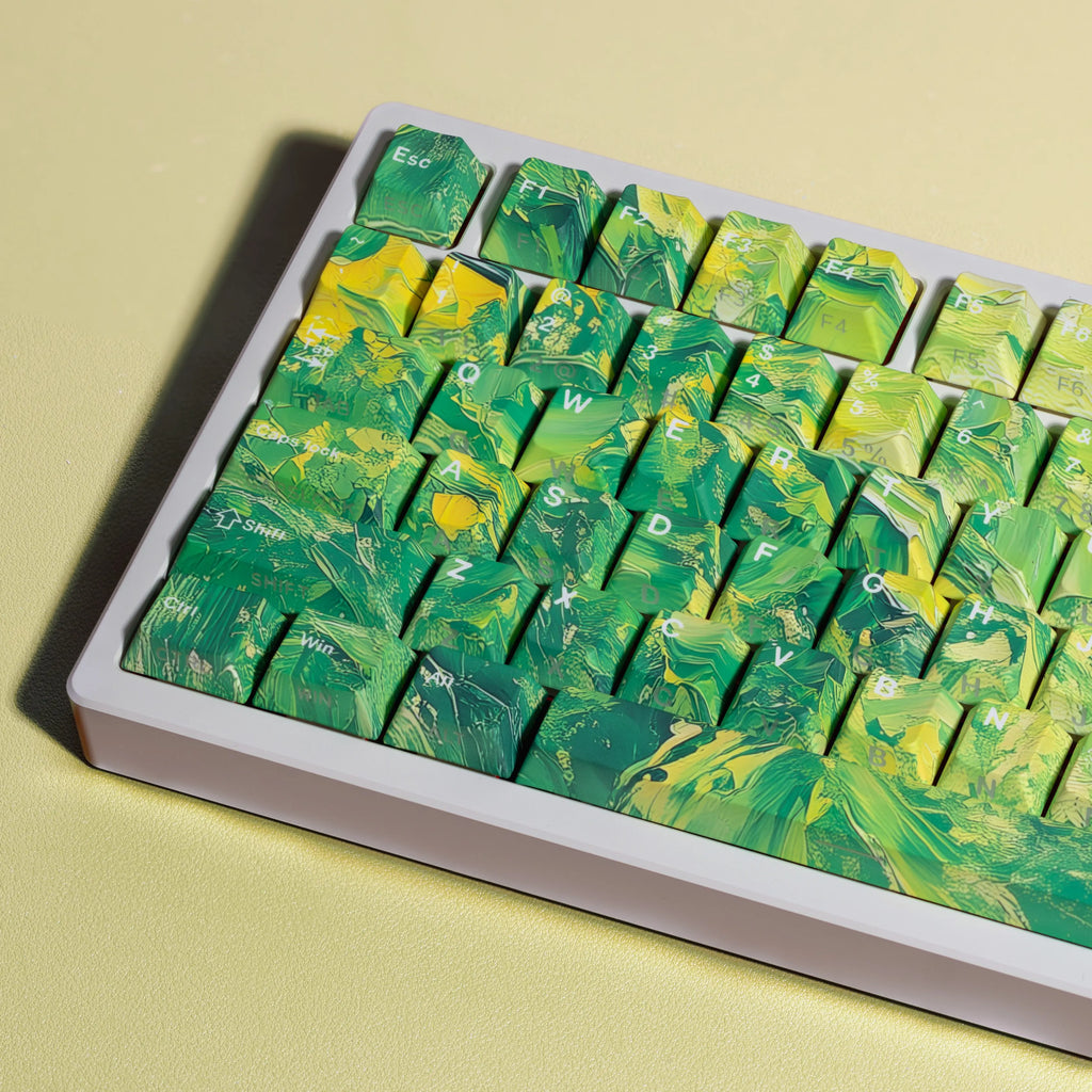 PBT Keycaps Dye Sub Double Shot  Cherry Keycap Custom Korean Spanish French German For Mechanical Keyboard Rainy75 Wooting Hi98