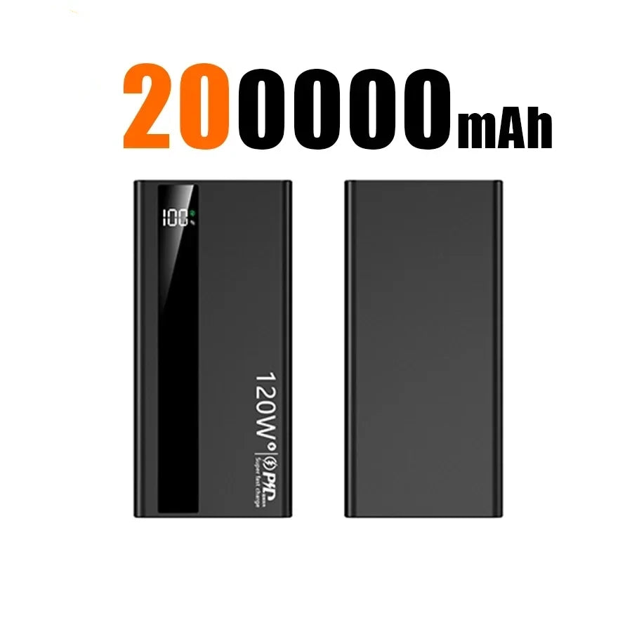 500000mAh Power Bank 120W Fast Charging Large Capacity Power Bank PD 20W Suitable For All Mobile Phones Long Endurance
