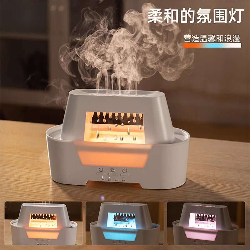 Water Drop Essential Oil Aromatherapy Machine Household Heavy Fog Volume Remote Control Timing Ultrasonic Atomizing Humidifier