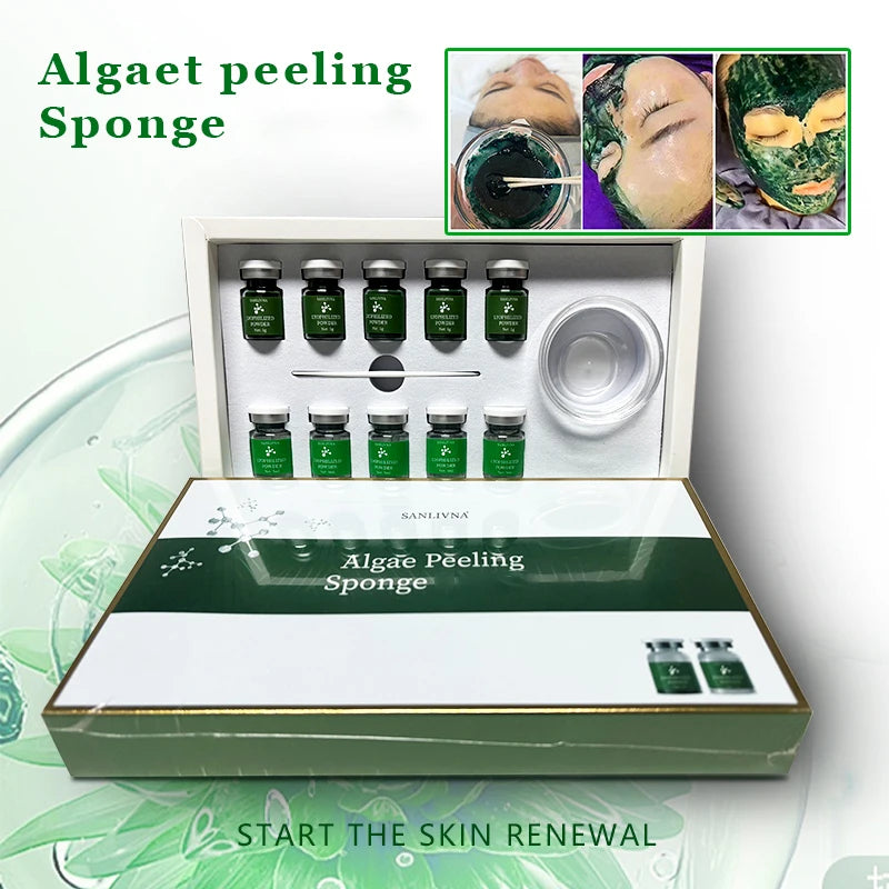 2026 Algae Peeling Facial Mask sponge freeze-dried powder Nature Seaweed cleaning bones Korean SkinCare Clean Pores Oil Balance