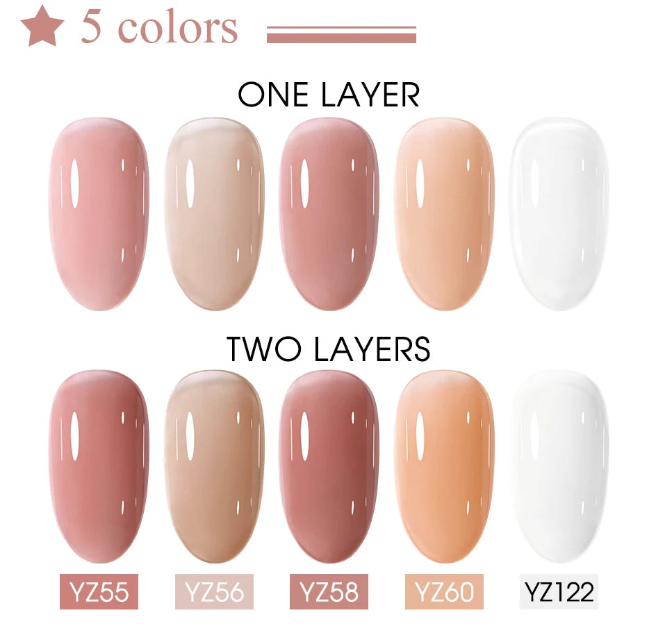 Clou Beaute HEMA TPO FREE Caramel Brown Wine Red Coffee Gel Nail Polish High Pigment Autumn Nail Art Full Coverage UV Varnish