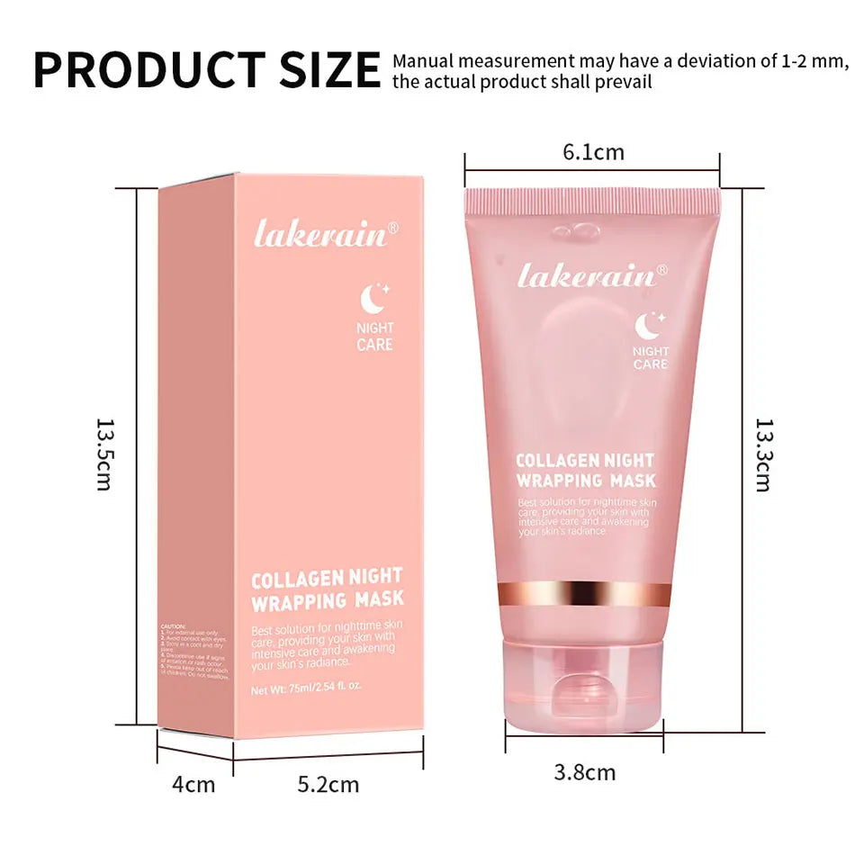 Collagen Jelly Cream & Peel-Off Mask & Salmon Collagen Essence Set Wrapping Firming Moisturizing Soothing Face Skincare Combo