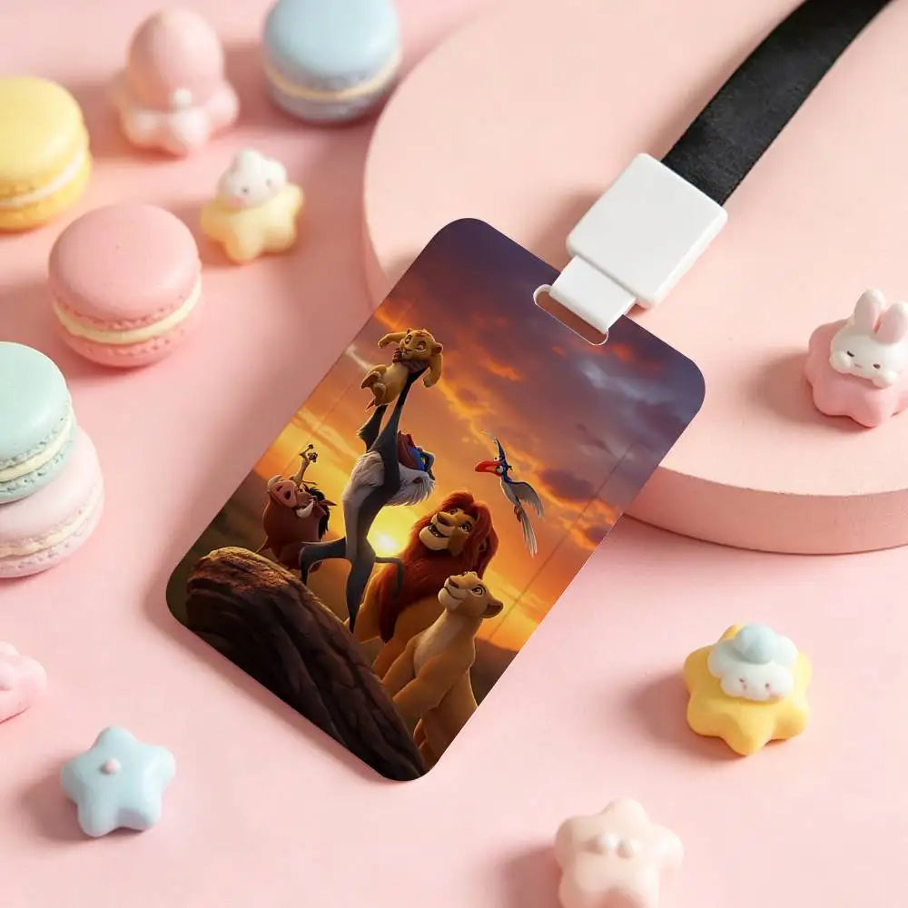 Cartoon T-The Lion King NFC Contactless Sliding Card Sleeve For Student Cards, Bus Cards, ID Cards, And Work Permits