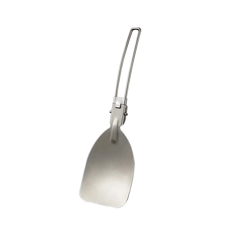 Folding Spatula Food  Fold Spoon Frying Shovel Stainless Steel Outdoor Camping Gear Cooking Accessories Picnic Equipment