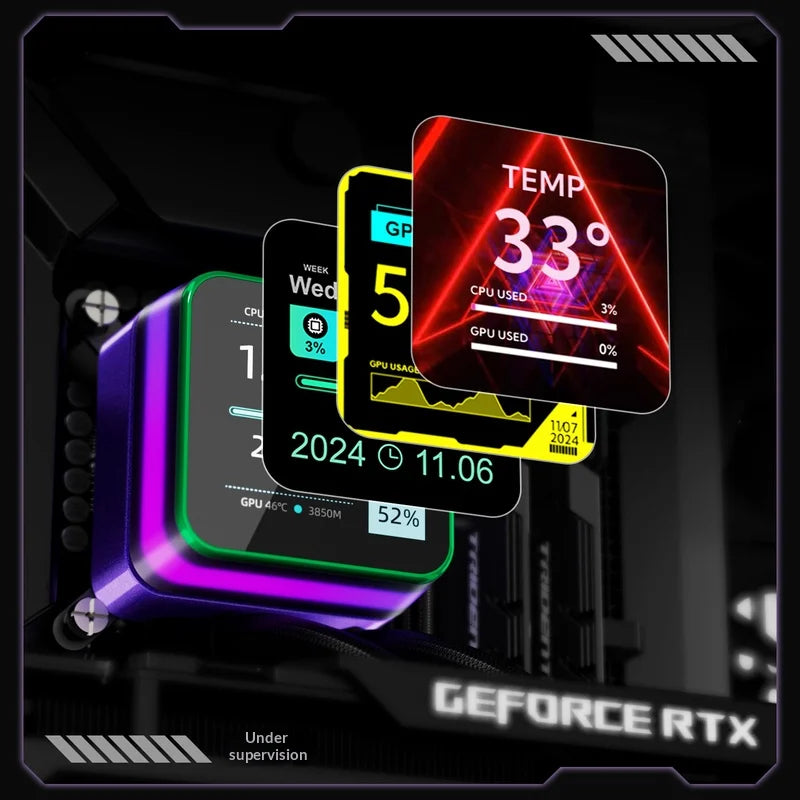 X-GAMERX S360 ARGB All-in-one water cooling radiator/Support LGA1851/1700/115X/1200/AM5/AM4/2.73-inch magnetic LCD screen