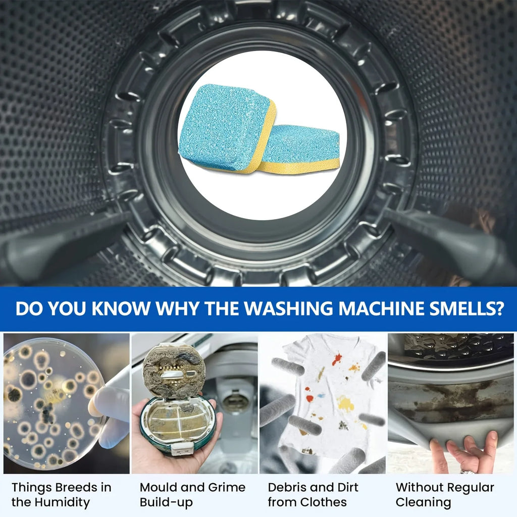 Washing machine cleaner, powerful descaling agent - Deep cleaning of pre-loaders