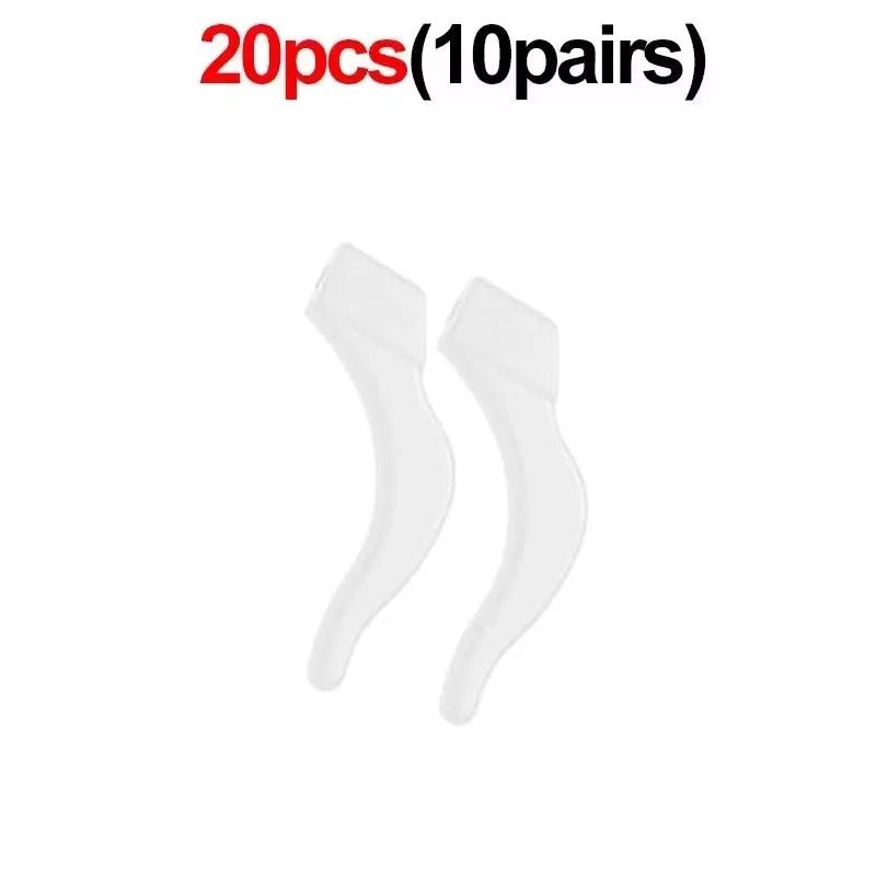 2/40pcs Silicone Ear Hook Anti-slip Glasses Leg Ear Sleeve Bracket Fastener Sunglasses Accessories Grip Anti-fall Eyewear Holder