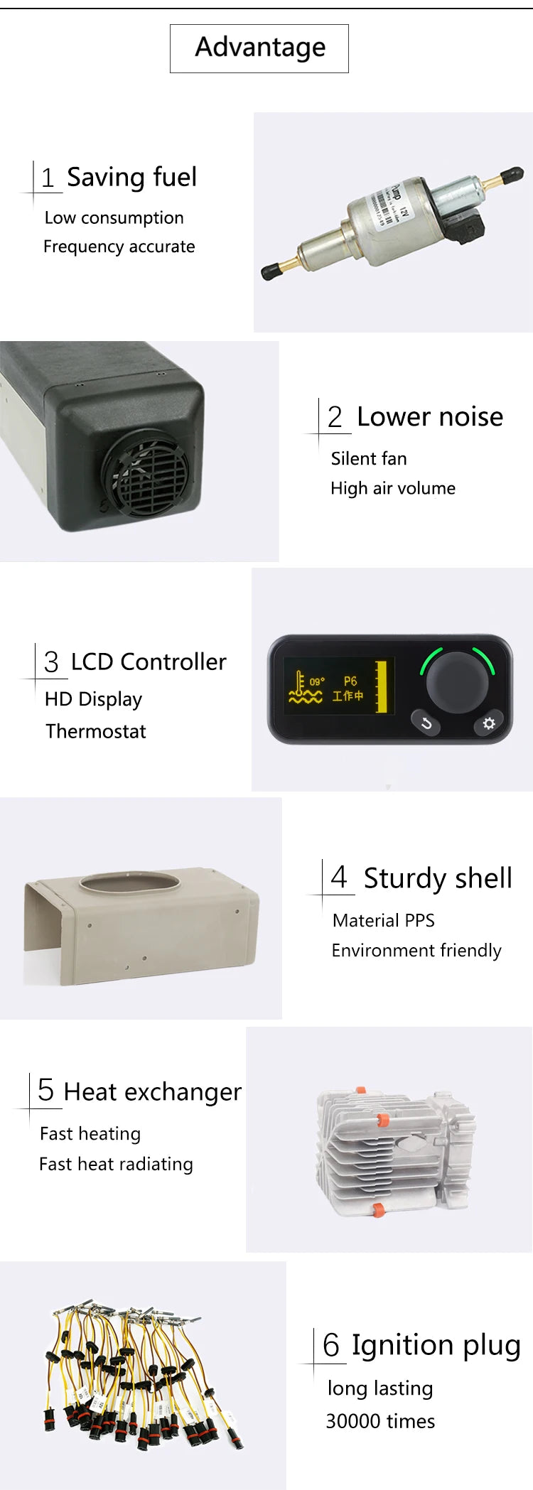 425*148*162mm Top Quality 12V 5KW Energy-Saving Car Air Conditioner Air for Car Boat RV