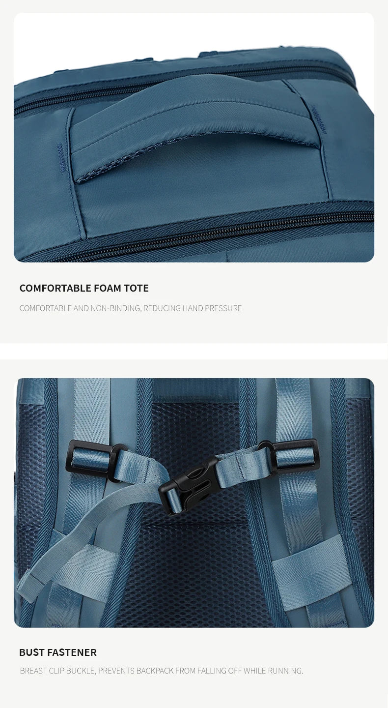 Large Travel Backpack for Women Men Cabin Bag Multifunctional Airplane Waterproof Backpack with USB Charging Anti-Theft Backpack
