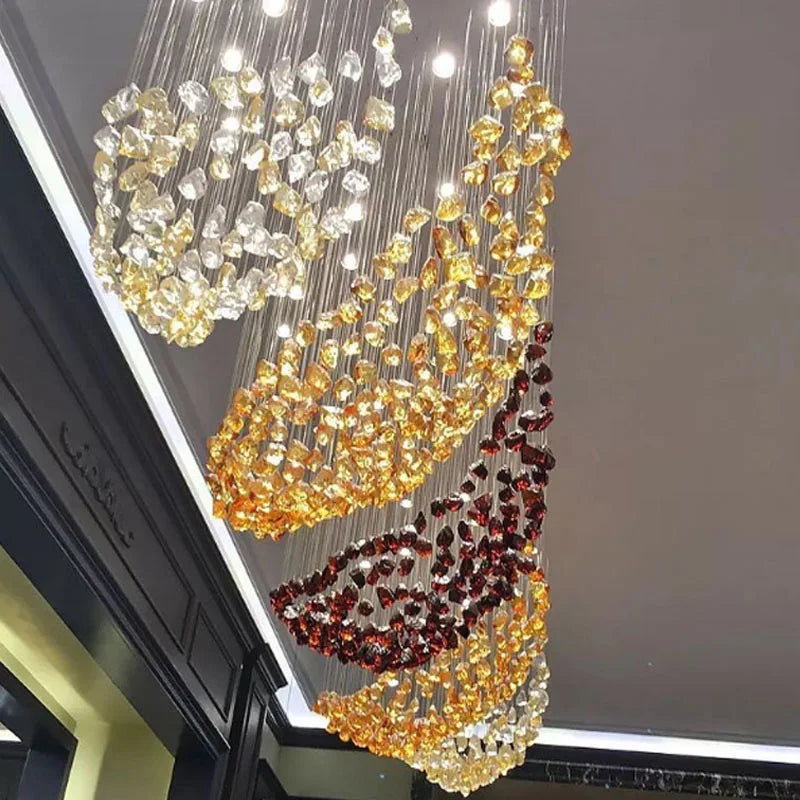 Modern Hanging Lights Hotel Lobby Chandelier Indoor Living Room Pendant Modern Chandelier Ceiling Hanging Lamp.