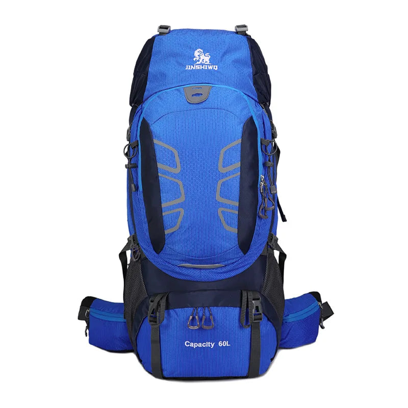 60L Hiking Backpack Outdoor Large Capacity Waterproof Wearproof Luggage Rucksack Men Women Camping Climbing Travel Sports Bag