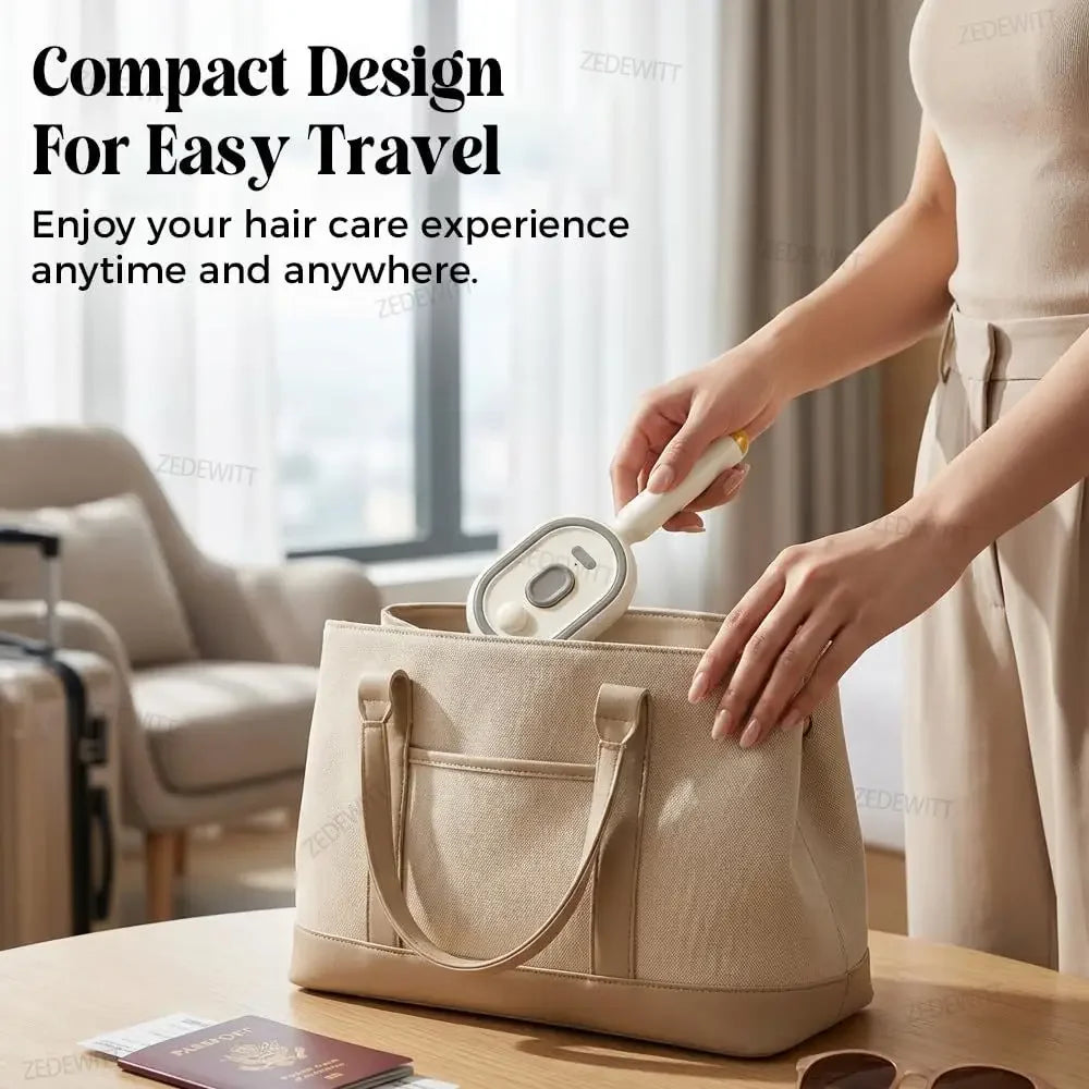 Rechargeable Steam Brush Durable Electric Spray Air Cushion Comb Electric Steam Hair Brush For Hair Reduce Frizz Nourishes Hair