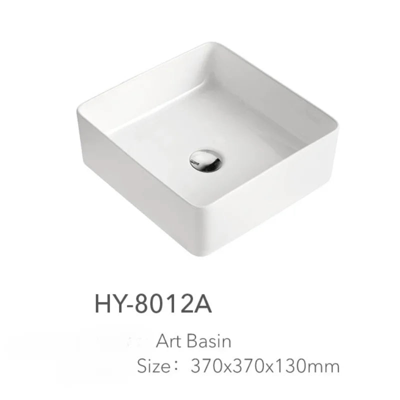 White Bathroom Sinks Light Luxury Bathroom fixtures Square Wash basin Home Round Kitchen Sink Toilet Washing Sink