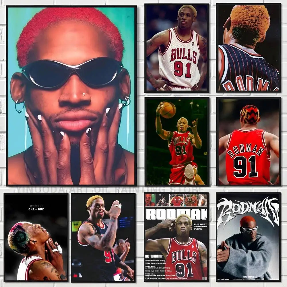 Rodman Poster Wall Art Printing Waterproof Home Living Bed Room Bar Aesthetic Decor