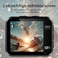 Mini Action Camera 4K Ultra HD 16MP Long Recording Time WiFi 1.54 inch IPS Display 145° Wide Angle IP67 Waterproof Sports DV Cam
