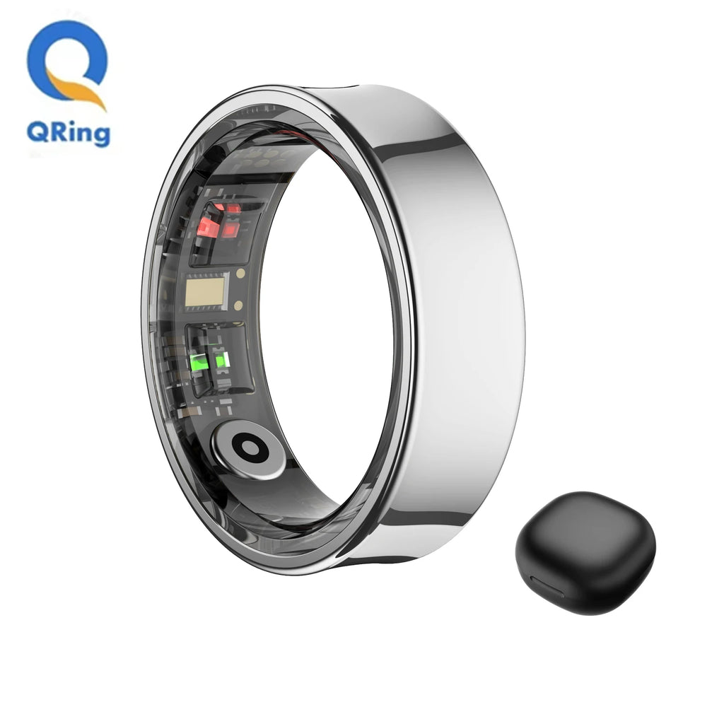R09 Smart Ring Men Women With Charging Case,Health Sleep Monitor,Skin Temperature Monitor,60 Days Battery Life,5ATM Waterproof