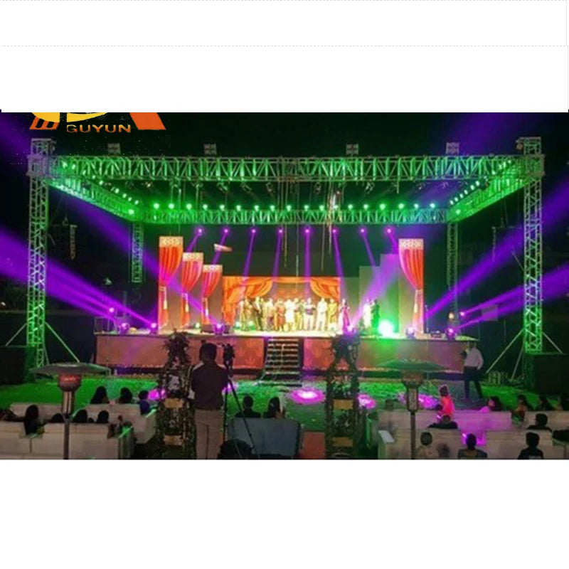 Customizable Triangular Truss Structure  Exhibition Booth Setup - Includes Truss Bracing and Reinforced Base Plate for Stability