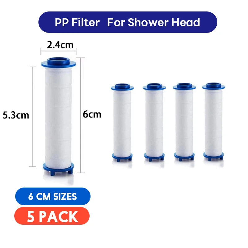3/5/10 Pcs Shower Head Filter,Replacement Shower Head Cotton Filter Set Water Purification,Bathroom Accessories