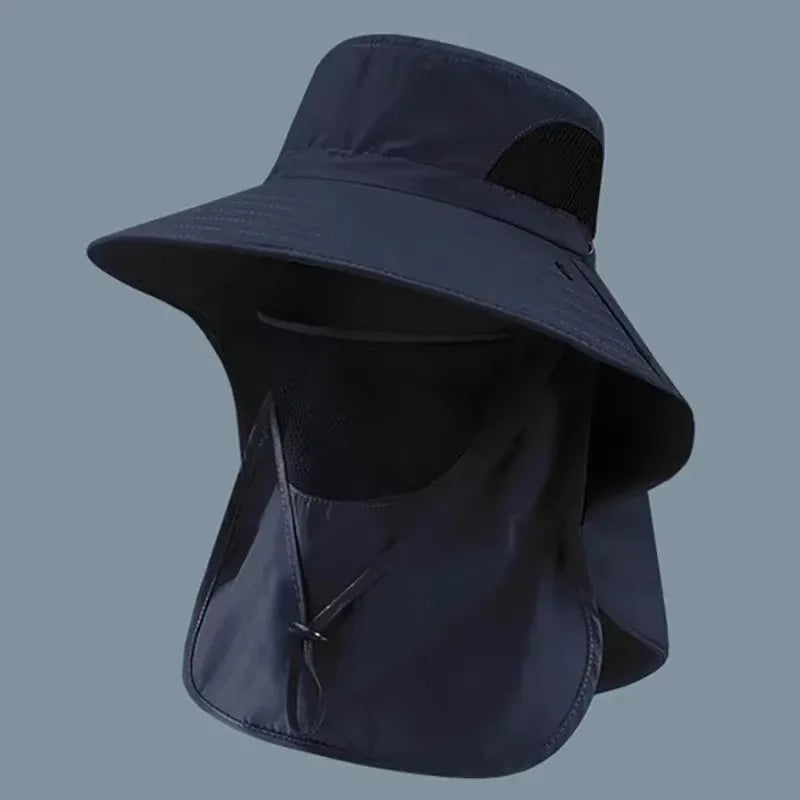 Outdoor Unisex Summer Hat UV Protection Breathable Fishing Cap Sunshade Neck Protection Cycling And Climbing Hat Waterproof