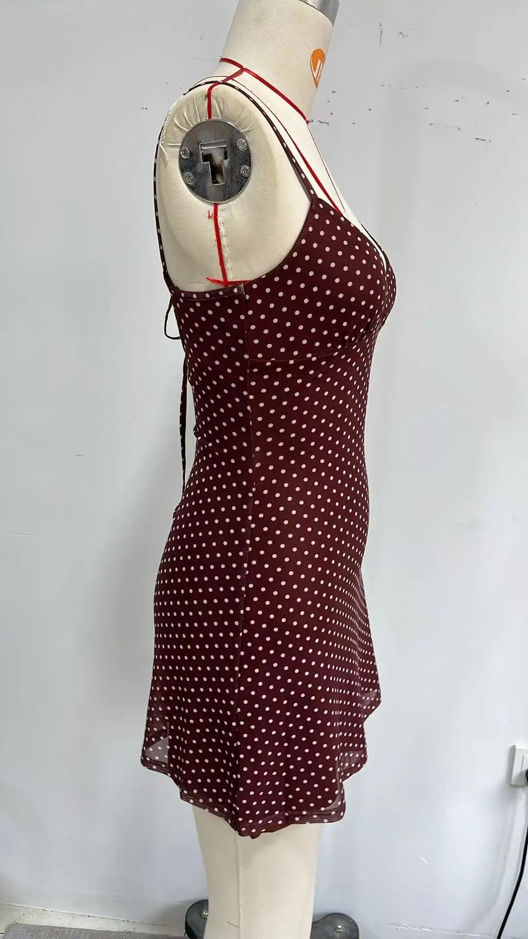Summer Women's Dress Y2K Sweet Lady Fashion Street Women Dot Print Casual Simple Basic Sleeveless Dress Women's Chic