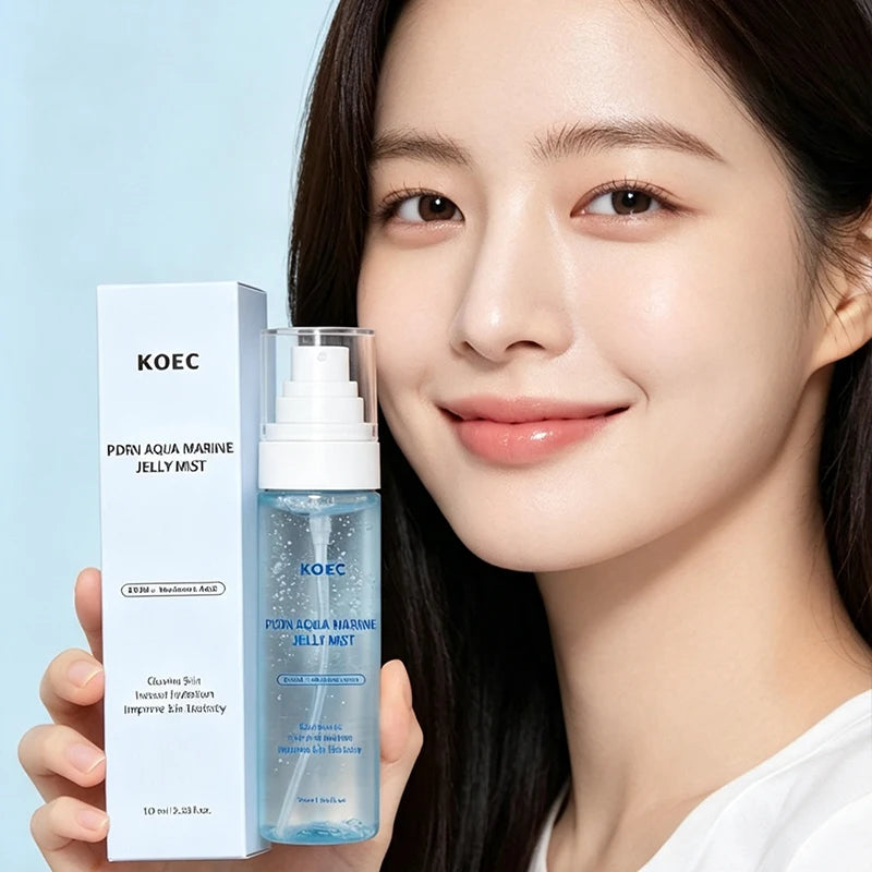 PDRN Aqua Marine Jelly Mist Hyaluronic Acid Instant Hydration Improve Skin Elasticity Glowing Moisturizing Facial Essence Spray