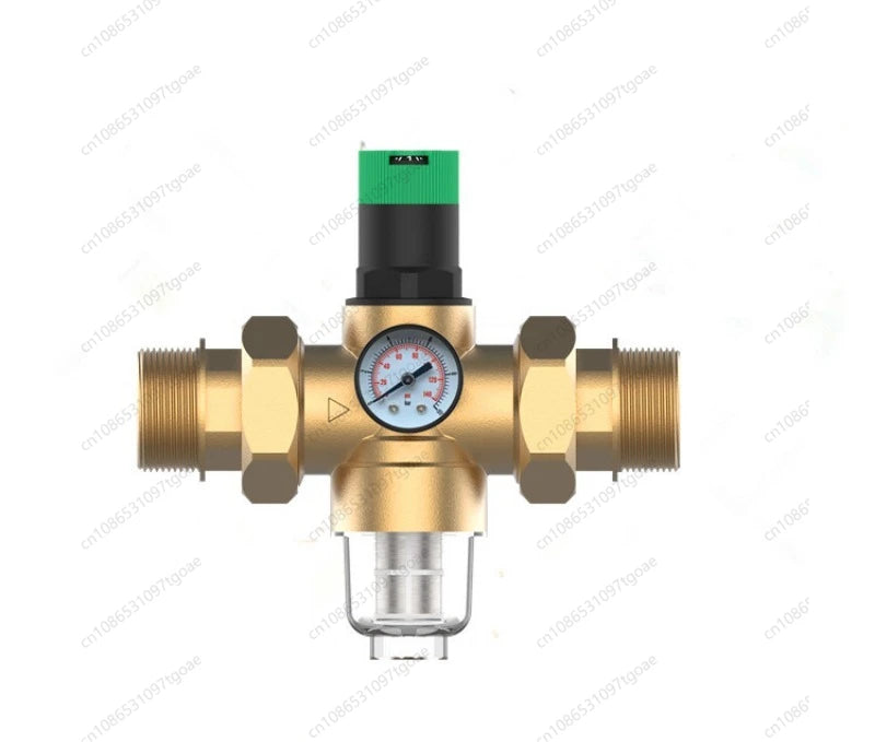 Adjustable Water Pressure Reducer Valve with Filter