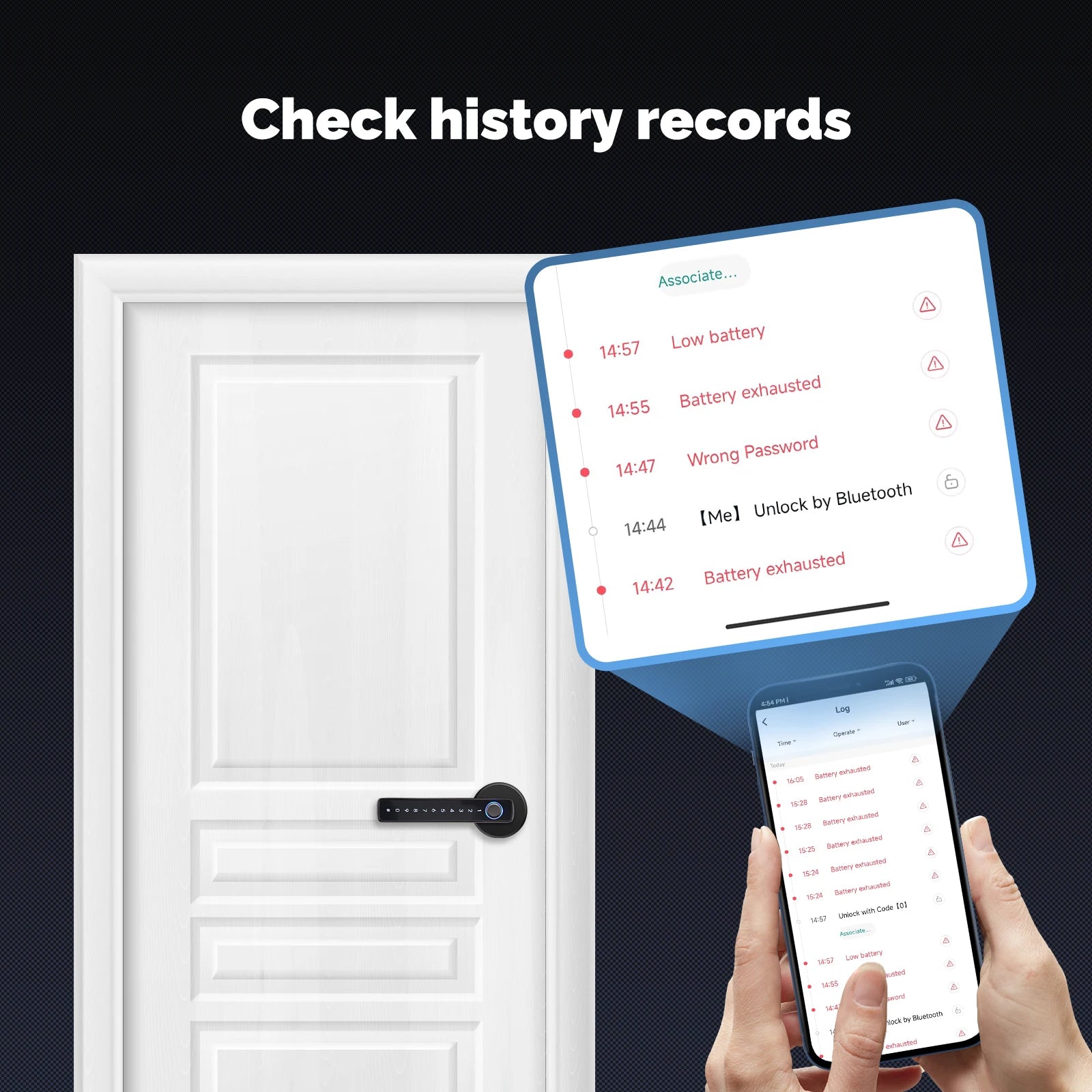 MOES Tuya Zigbee Smart Fingerprint Door Handle Lock Electronic Password APP Remote Unlock Hotel Apartment Office Rental House