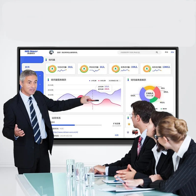 OEM 65'' 75'' 85'' Interactive Smart Screen All-In-One Smart Board Whiteboard Widely Used In Conferences