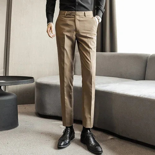 Royal Blue Men Suit Pants, Business Office Trousers, White Black Red Pantalones Hombre Wedding Party Dress Pant, Asian Size