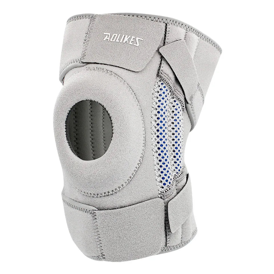 AOLIKES 1PCS Knee Brace with Side Stabilizers & Patella Gel Pads for Maximum Knee Pain Support and fast recovery for Men Women